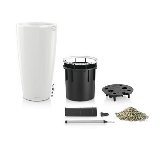 Lechuza Rondo 30 plastikowa doniczka biały