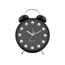 Karlsson 6019BK dizajnové stolné hodiny/budík čierna, pr.. 30 cm
