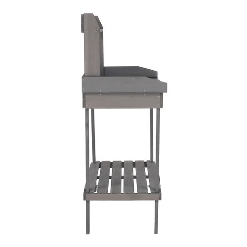 Gartenarbeitstisch Bardy, grau, 94 x 49 x 120 cm