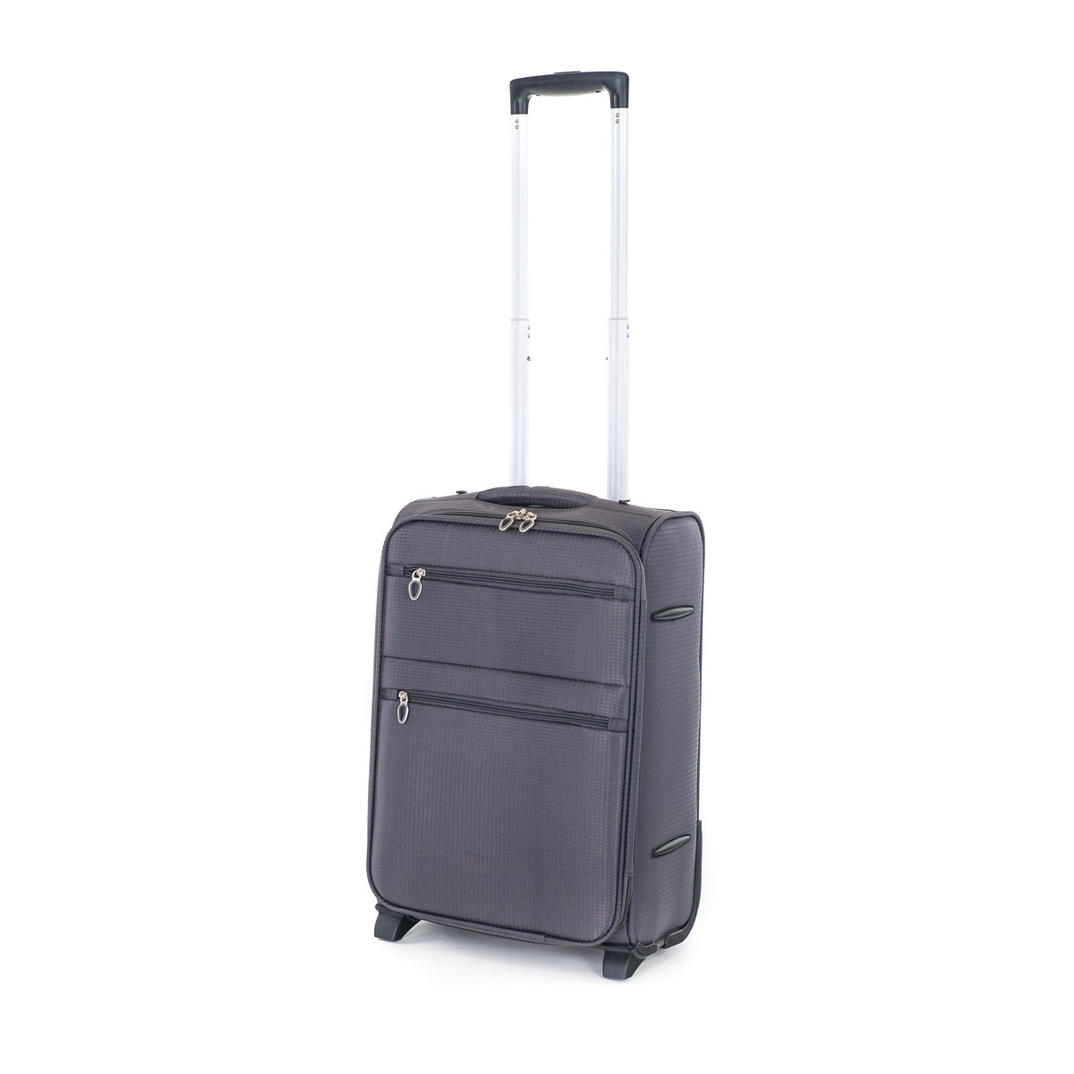 Levně Pretty UP Cestovní textilní kufr TEX15 S, šedá