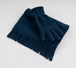 Set fleece rukavice a šála Karpet 5686/7, modrá