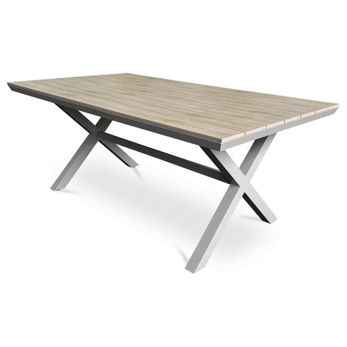 Autronic Masă de grădină, aluminiu, polywood, bej,AZT-S1510 OAK