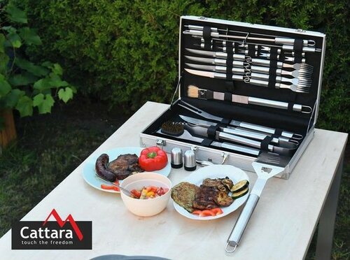 Cattara 13104 Grillezőkészlet, 30 darabos