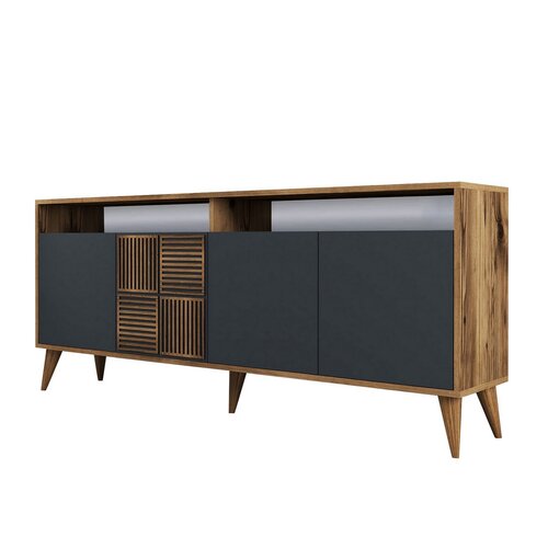 Skříňka Milan 2 Walnut and Anthracite