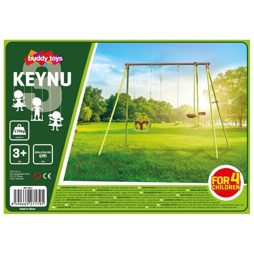 Buddy Toys BOT 4311 Huśtawka KEYNU 3, 269 x 153 x195 cm, od 3 lat