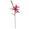 Umetna cvetlica Lilija temno roza, 17 x 17 x 60 cm