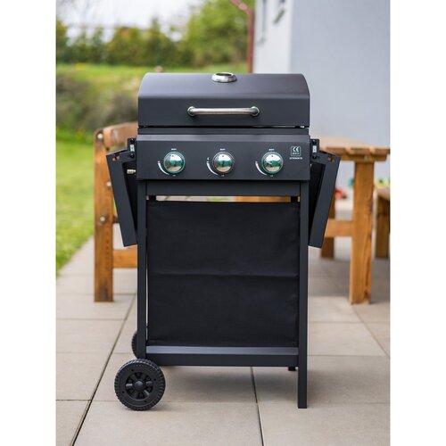 Grill gazowy Happy Green Hammond 3 palniki, 101,6x 106 x 53 cm