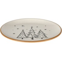 Kameninový talíř Christmas forest, 20,4 cm
