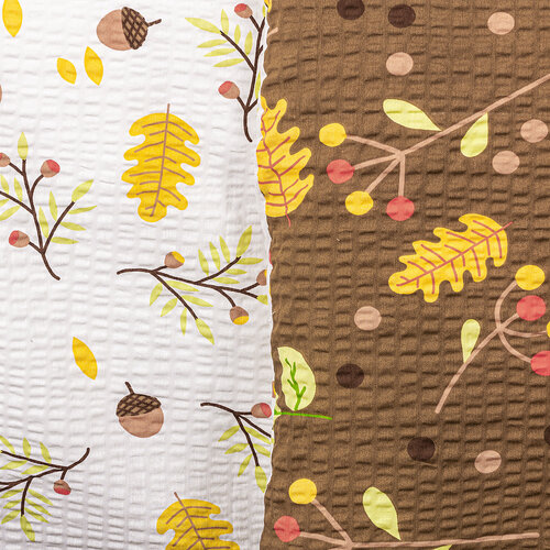 4Home Krepové povlečení Podzim, 220 x 200 cm, 2 ks 70 x 90 cm