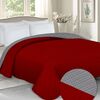 Domarex Cuvertură de pat Laurine roșu/gri, 220 x 240 cm