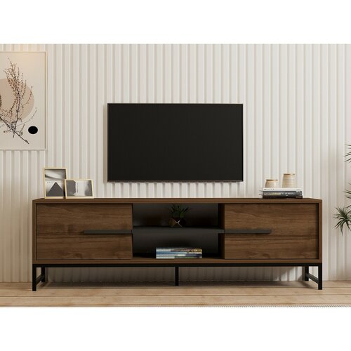 Stolik pod telewizor Mono Walnut and Black