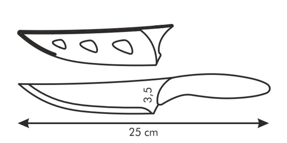 Tescoma Oceľový nôž kuchársky 13 cm