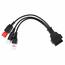 Sixtol OBD-II redukcia 3-pin/4-pin/6-pin pre moto Yamaha a Honda MECHANIC CABLE 23