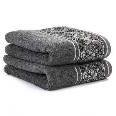4Home ručník Ottoman šedá, 50 x 90 cm, sada 2 ks
