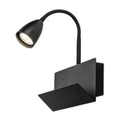 Rabalux 71089 nástěnná lampa s odkládacím prostorem Tacito, černá
