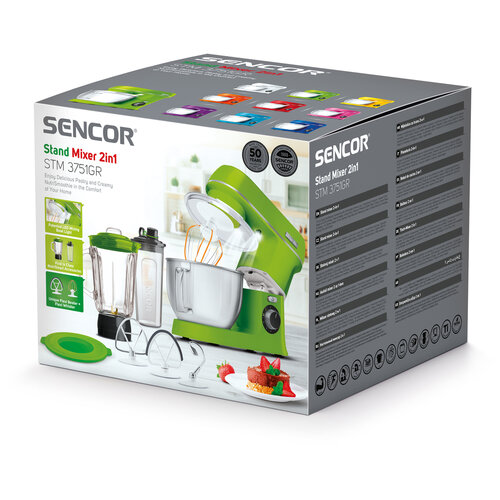 Sencor STM 3751GR kuchyňský robot, zelená