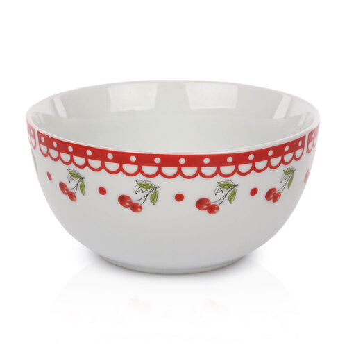 Cherry porcelán tálka, 14 cm