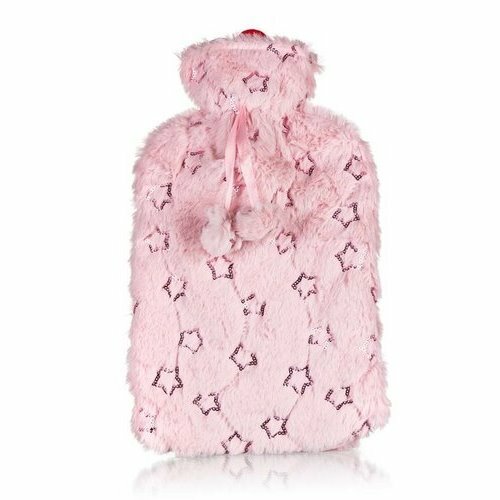 Banquet Зігріваюча пляшка термофор FLOWERS 2 л, рожева