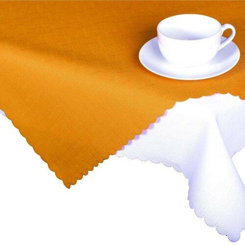 Față de masă din teflon, culoare portocaliu, 80 x 80 cm
