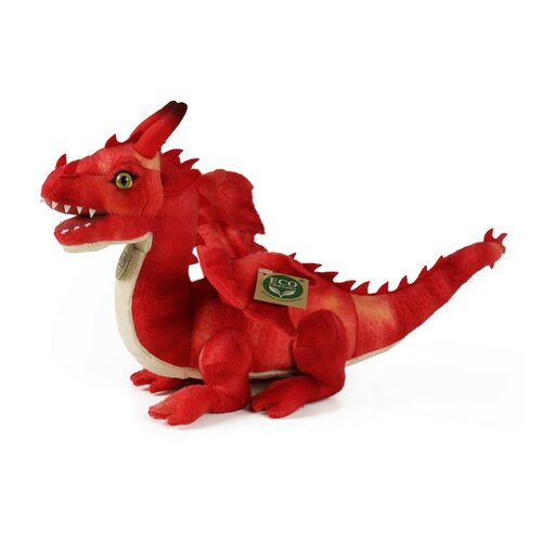 Rappa Dragon de pluș, 40 cm roșu ECO-FRIENDLY