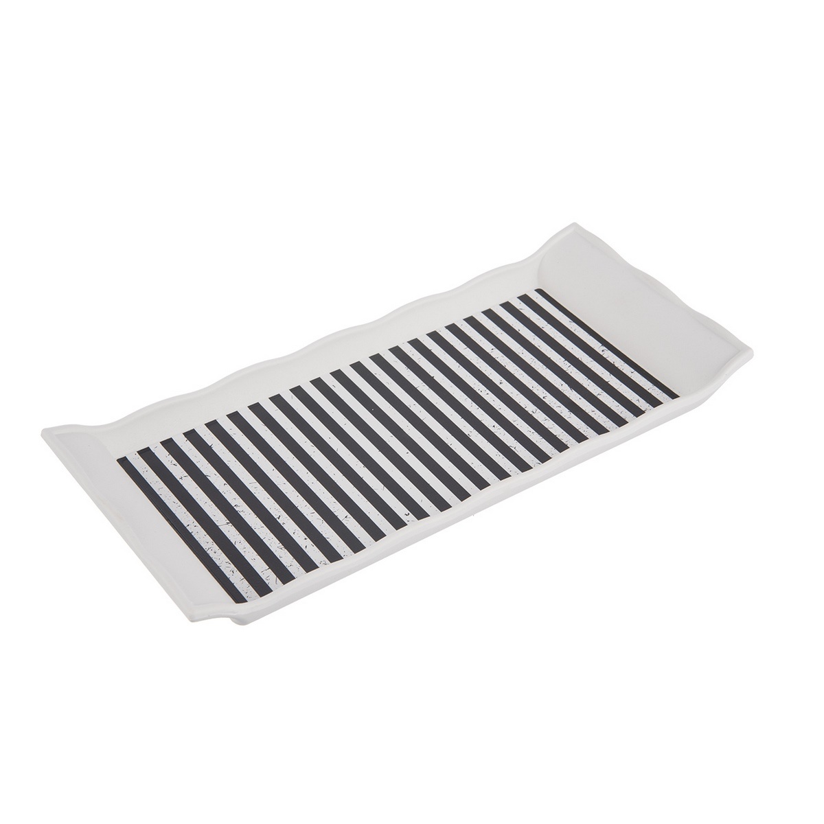 Orion tálca Retro fekete-fehér, 29,5 x 13 cm, 29,5x 13 cm, fehér + fekete akciós termékkép 1