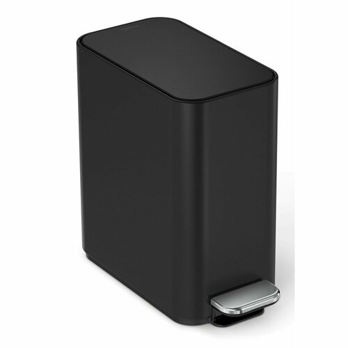 Simplehuman Вузький педальний кошик 5 л, чорний