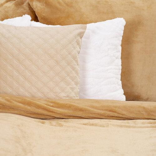 Lenjerie de pat din microflanel 4Home bej, 140 x 220 cm, 70 x 90 cm