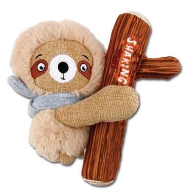 GiGwi Gwiżdżąca zabawka dla psów 2w1 Shaking Fun Sloth, 21 x 18 x 9 cm