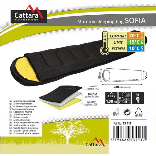 Cattara Mumienschlafsack Sofia, 10 °C