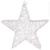 Karácsonyi drót csillag Aprilia ezüst, 30 LED