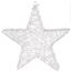 Karácsonyi drót csillag Aprilia ezüst, 30 LED