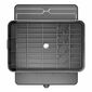 Simplehuman Geschirrabtropfer mit Glashalter, Edelstahlrahmen, grau