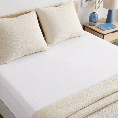 Cearșaf din jersey 4Home IDEAL, alb, 120 x 200 cm
