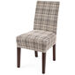4Home Elastyczny pokrowiec na krzesło Comfort Plus Check, 40 - 50 cm, komplet 2 szt.