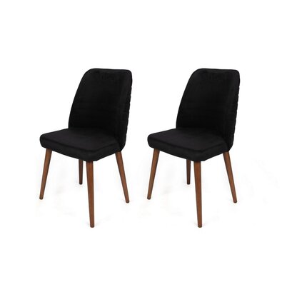 Tutku Black and Walnut étkezőszék-készlet, 2 db