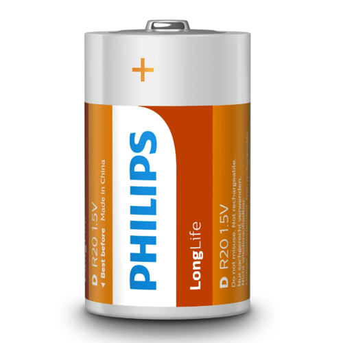 Philips Baterije D 1,5 V LongLife