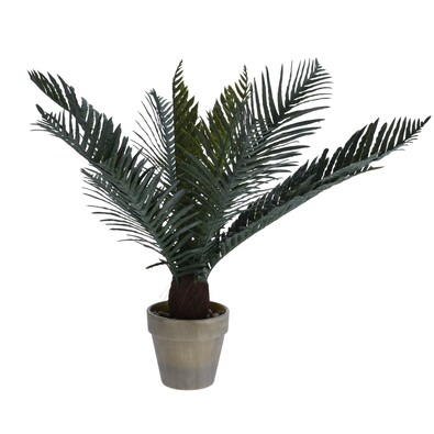 Palmier artificial, în ghiveci verde închis, 50 cm