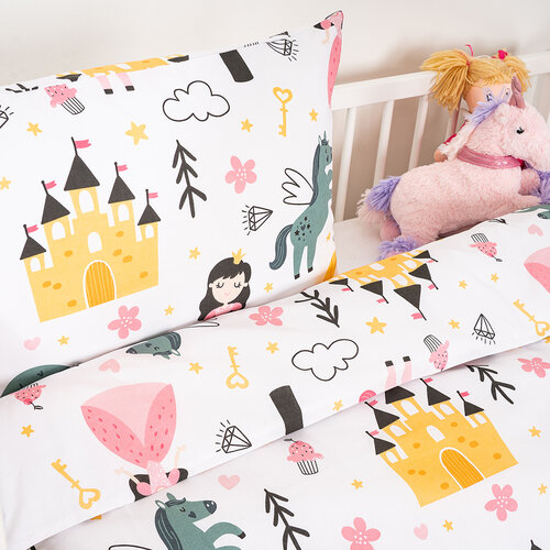 4Home Kinderbettwäsche aus Baumwolle Fairytale Dream, 100 x 135 cm, 40 x 60 cm