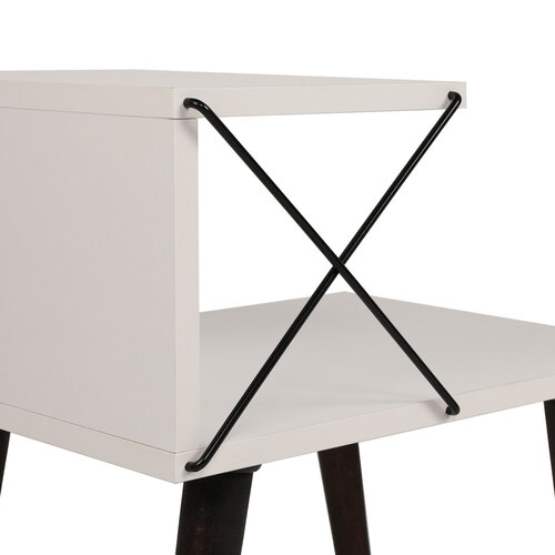 Măsuță de noptieră Cross White