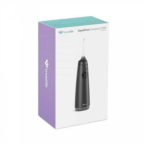 TrueLife Interdentális zuhany AquaFloss CompactC300, fekete