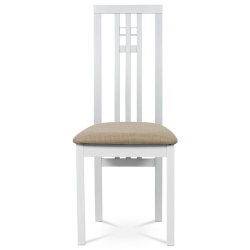 Scaun de masă din lemn masiv BC-2482 WT, alb