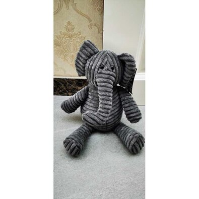 Opritor de ușă Elefant, material textil, 22 cm