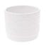 Ceramiczna osłonka na doniczkę Shells, biały, 11,8 x 9,8 x 9 cm