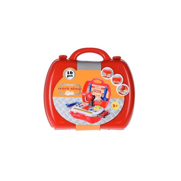 Kufrík s náradím, červená