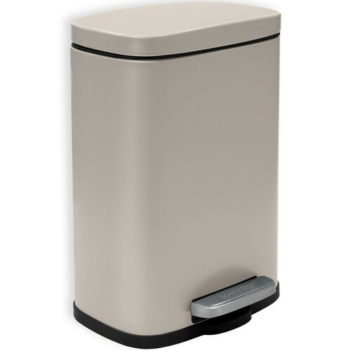 Spirella Akira pedálos szemetes 5 l, mattszürkésbarna