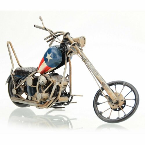 Dekorativni model motornega kolesa Chopper, modra