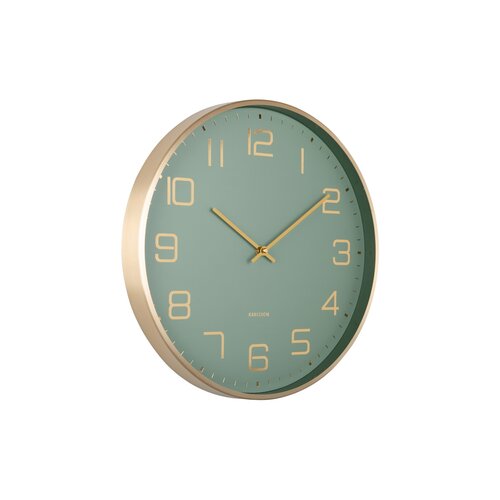 Karlsson 5973GR dizajnové nástenné hodiny svetlozelená, pr. 40 cm