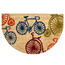 Kokosová rohožka polkruh Bicykle, 40 x 60 cm