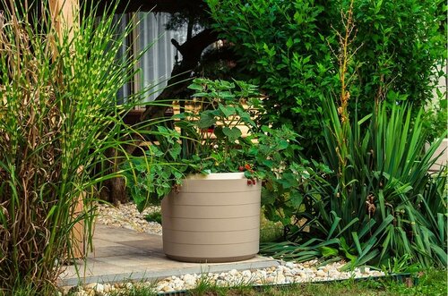 Plastia Samonawadniająca donica wielkogabarytowa Berberis 55, taupe + kość słoniowa