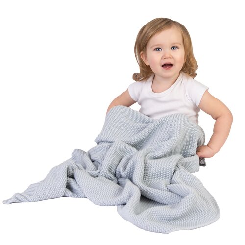 Pătură de copii Tully, alb, 80 x 100 cm